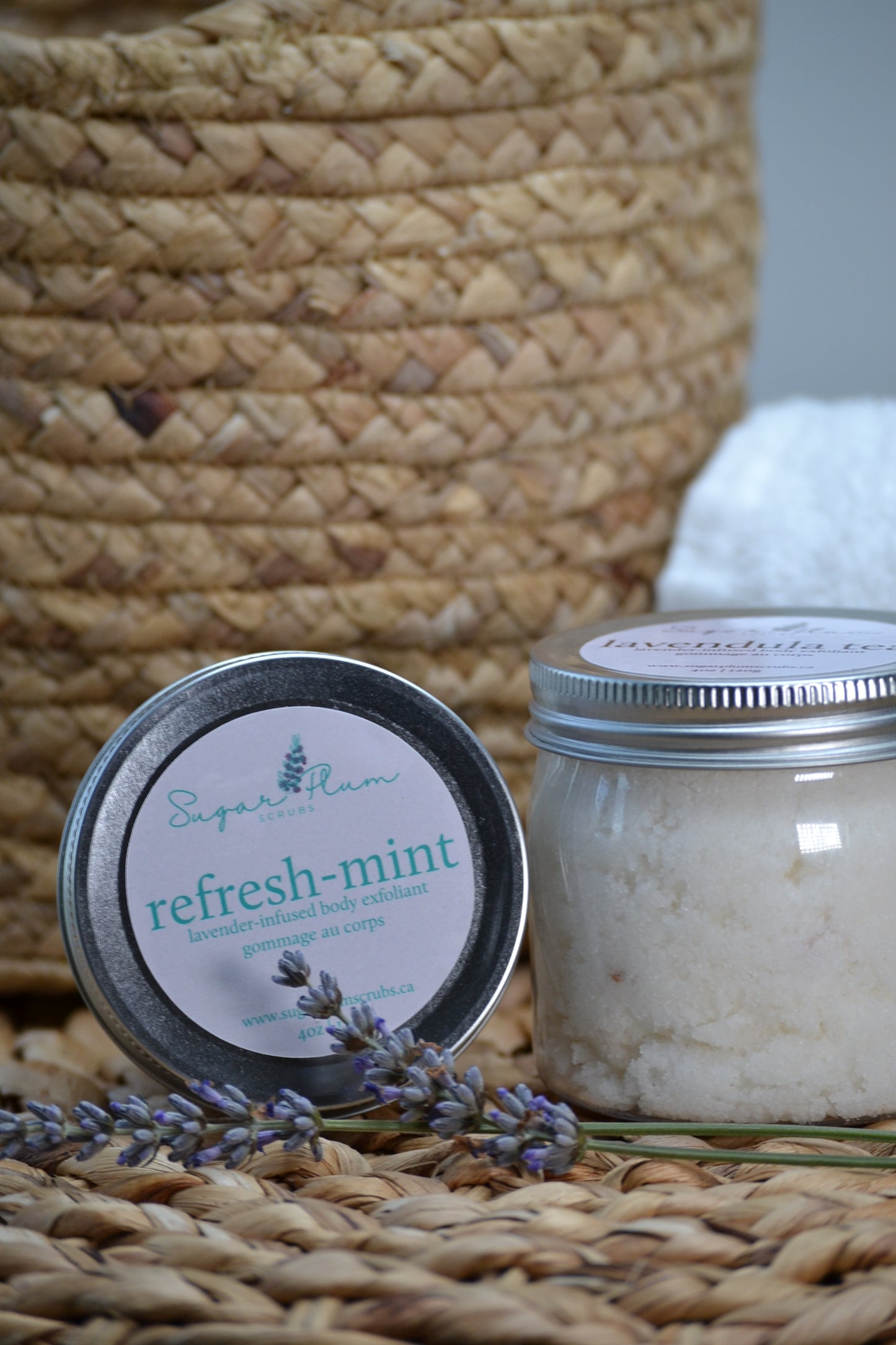 Refresh-Mint Peppermint and Lavender Exfoliating Body Scrub