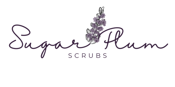 Sugar Plum Scrubs Logo Fresh Lavender Body Scrubs