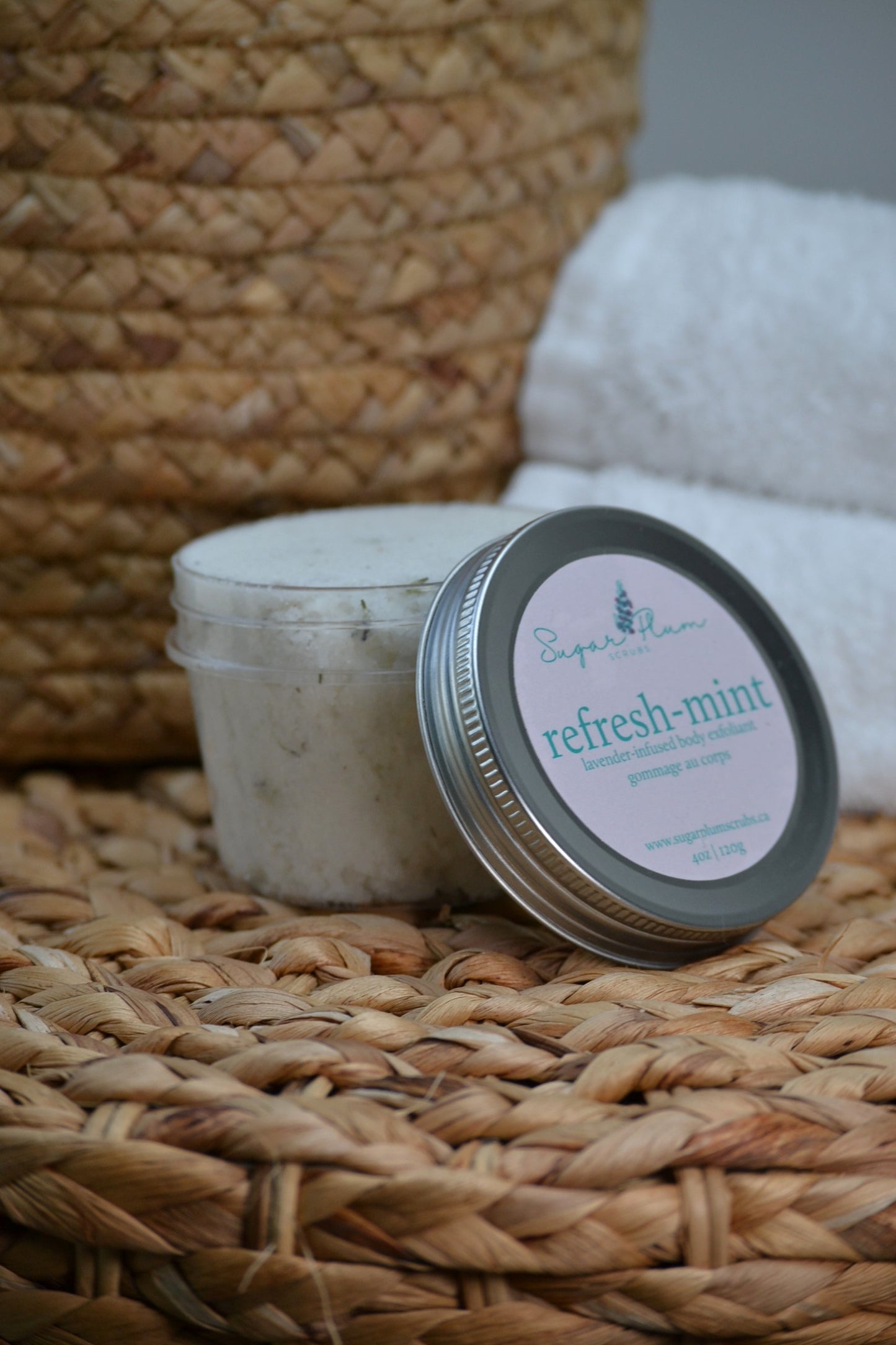 Refresh-Mint Peppermint and Lavender Exfoliating Body Scrub